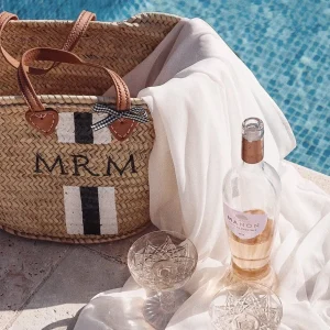 The Personalised Stripe Basket<Boutique Bonita Online