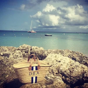The Personalised Stripe Basket<Boutique Bonita Online