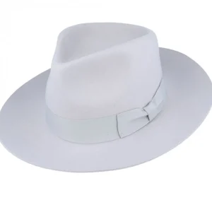 The Stiff Brim Wool Fedora - Powder Grey<Boutique Bonita Sale