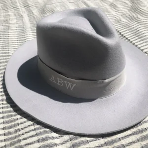 The Stiff Brim Wool Fedora - Powder Grey<Boutique Bonita Sale
