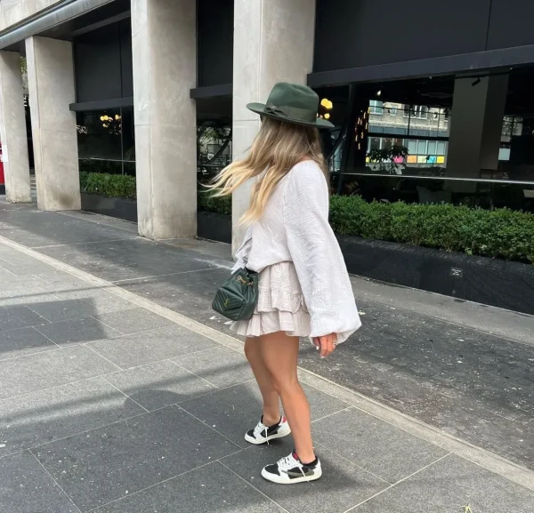 The Stiff Brim Wool Fedora - Green<Boutique Bonita Clearance
