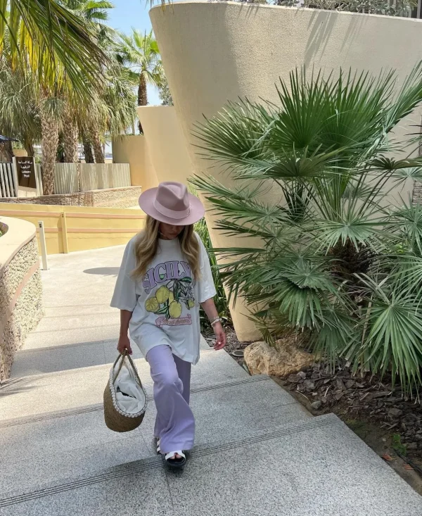 The Stiff Brim Wool Fedora - Pale Pink<Boutique Bonita Clearance