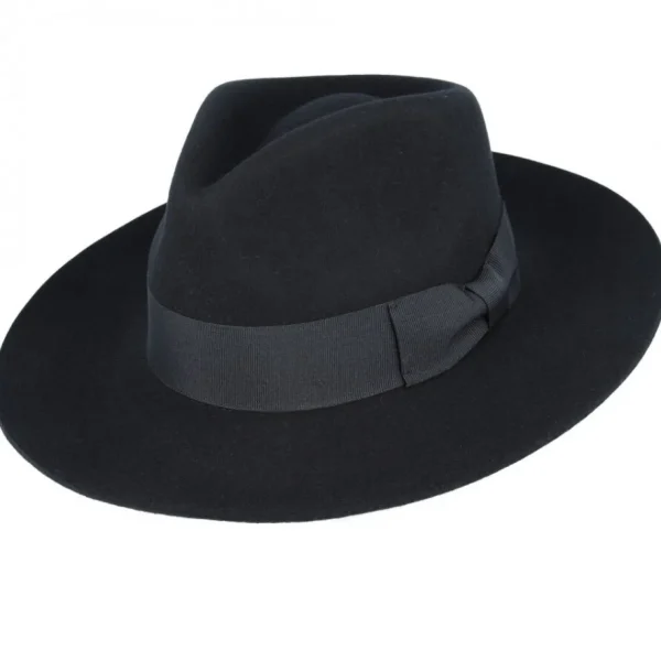 The Stiff Brim Wool Fedora - Black<Boutique Bonita Outlet