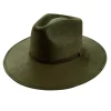 Vegan Suede Unisex Rancher Hat - Olive<Boutique Bonita Online