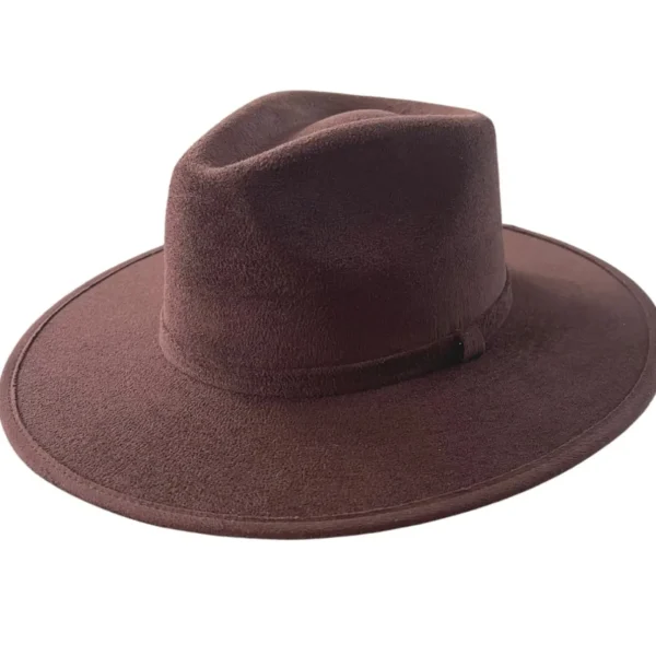 Vegan Suede Unisex Rancher Hat - Chocolate<Boutique Bonita Best
