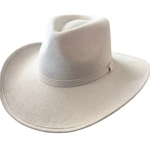 Vegan Suede Unisex Rancher Cowboy Hat - Ivory<Boutique Bonita Outlet