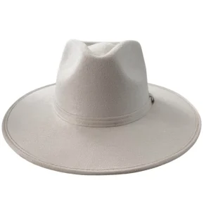 Vegan Suede Unisex Rancher Hat - Ivory<Boutique Bonita New