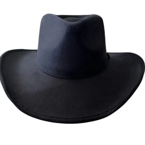 Vegan Suede Unisex Rancher Cowboy Hat - Black<Boutique Bonita Sale