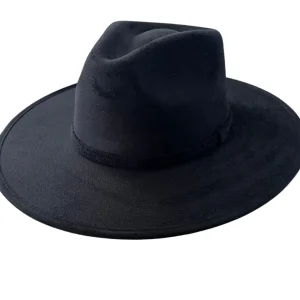 Vegan Suede Unisex Rancher Hat - Black<Boutique Bonita Online