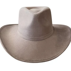 Vegan Suede Unisex Rancher Cowboy Hat - Taupe<Boutique Bonita Fashion