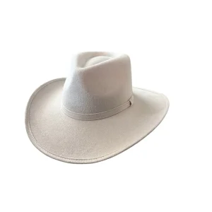 Vegan Suede Unisex Rancher Cowboy Hat - Ivory<Boutique Bonita Outlet