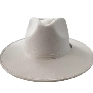 Vegan Suede Unisex Rancher Hat - Ivory<Boutique Bonita New
