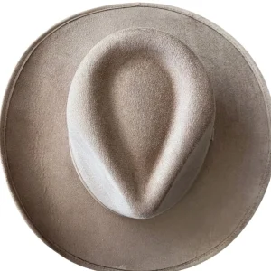 Vegan Suede Unisex Rancher Cowboy Hat - Taupe<Boutique Bonita Fashion