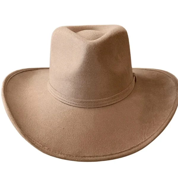 Vegan Suede Unisex Rancher Cowboy Hat - Tan<Boutique Bonita Sale