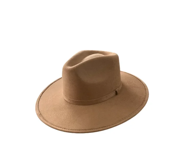 Vegan Suede Unisex Rancher Hat - Tan<Boutique Bonita Online
