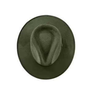 Vegan Suede Unisex Rancher Hat - Olive<Boutique Bonita Online