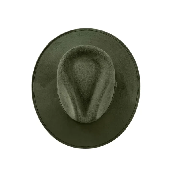Vegan Suede Unisex Rancher Hat - Olive<Boutique Bonita Online