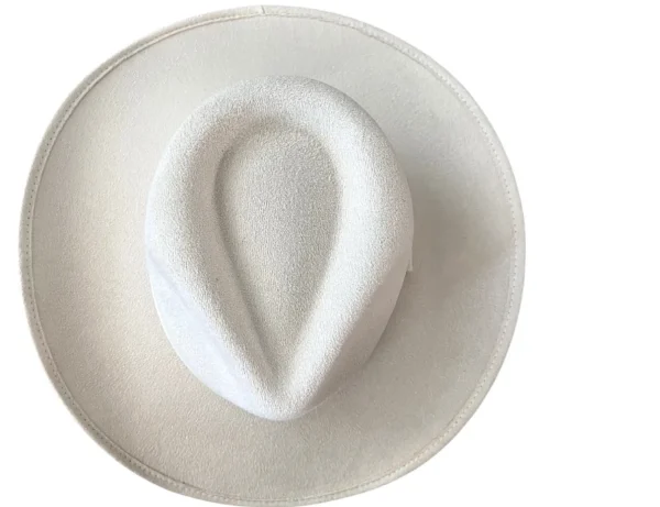 Vegan Suede Unisex Rancher Cowboy Hat - Ivory<Boutique Bonita Outlet