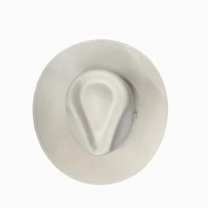 Vegan Suede Unisex Rancher Hat - Ivory<Boutique Bonita New