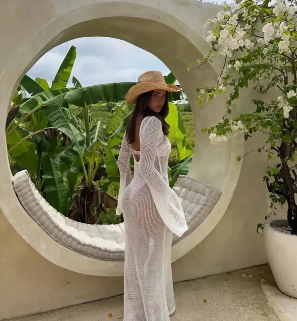 VENUS - White Knit Dress<Boutique Bonita Online