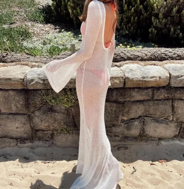 VENUS - White Knit Dress<Boutique Bonita Online