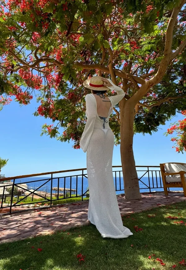 VENUS - White Knit Dress<Boutique Bonita Online